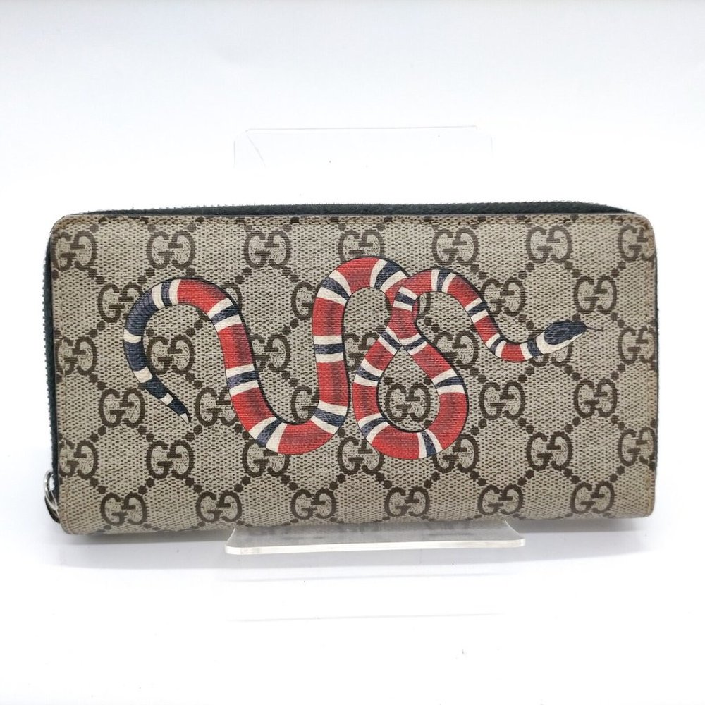 Gucci Zippy Wallet With Gucci Snake PVC 3213431 - Picture 1 of 9